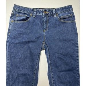 LL BEAN Womens Freeport Maine Denim Blue Pants Jeans Size 4